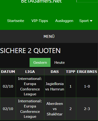 vip Wettscheine gewonnen